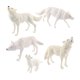 thumbnail image 5 of Juego De Animales De Lobo De 5 Uds., Decoración De Escritorio Para El Hogar Para Ni?os Y Adolescentes, Colección De Regalos, 5 of 5