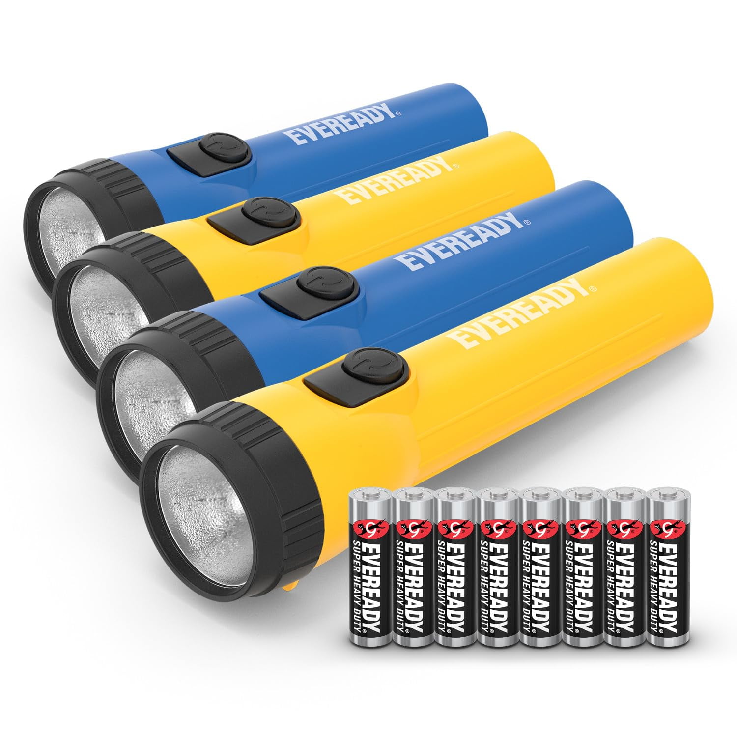 Linterna Eveready Led Brillante Para Emergencias, Paquete De 4 Con Baterías