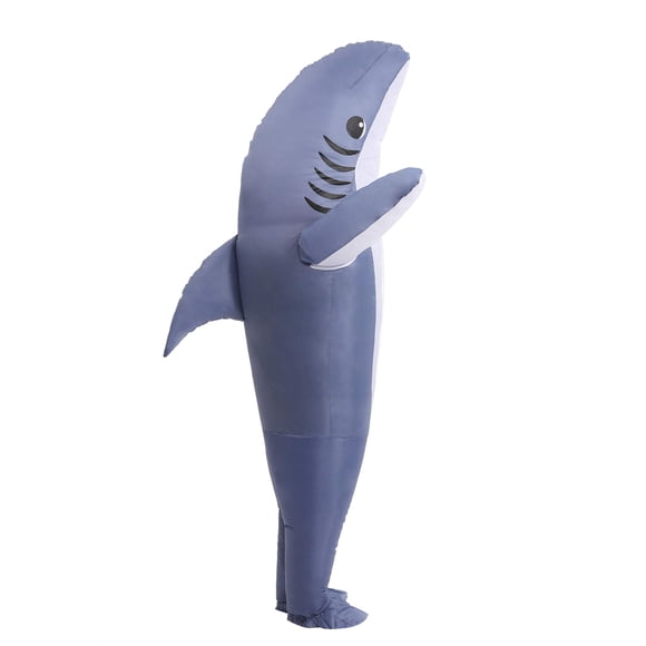 Disfraz inflable de tiburón IHGYT Air Blow Up Jaws para adulto