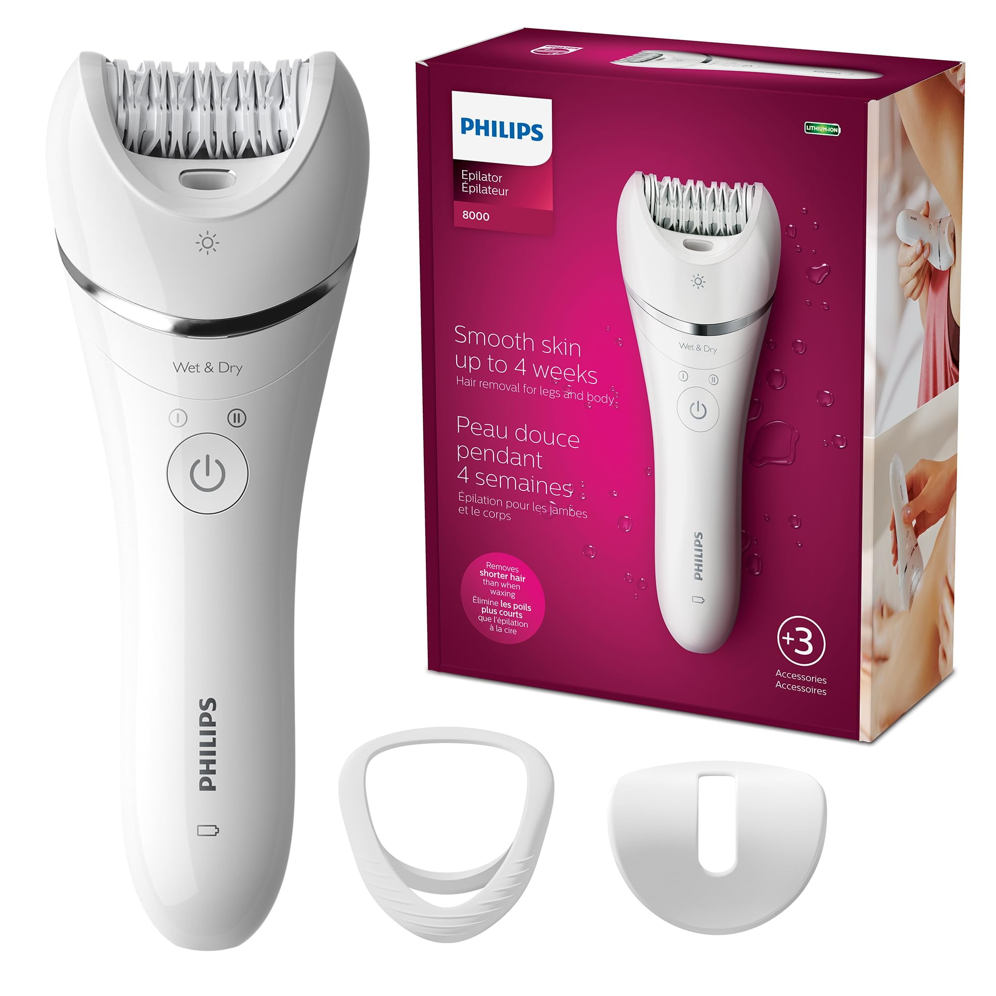 Philips Norelco - Depiladora Philips Beauty Series 8000 Bre700/04 Para Mujer