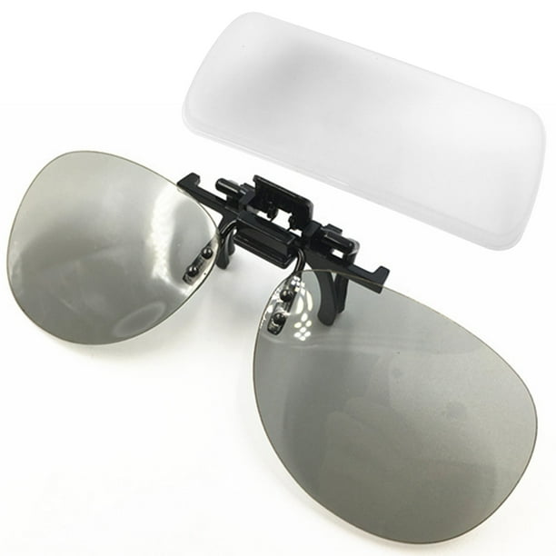 Gafas 3D con clip, gafas 3D anaglifo para usuarios de gafas, gafas 3D de buena calidad para juegos de PC, fotos y películas 3D.