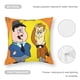 thumbnail image 5 of El Gordo y el Flaco Fundas de almohada de terciopelo con tema, regalos de funda de almohada, decoración para el hogar, cojín de lanzar, regalo de cumpleaños para fans y parejas.56*56cm., 5 of 6