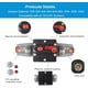 thumbnail image 4 of Disyuntor de audio de 30 A, 40 A, 50 A, 60 A, 80 A, 100 A, 150 A, portafusibles en línea para estéreo de automóvil, inversor, reinicio manual, 12 V-24 V CC, para protección de sistemas de audio automo, 4 of 7