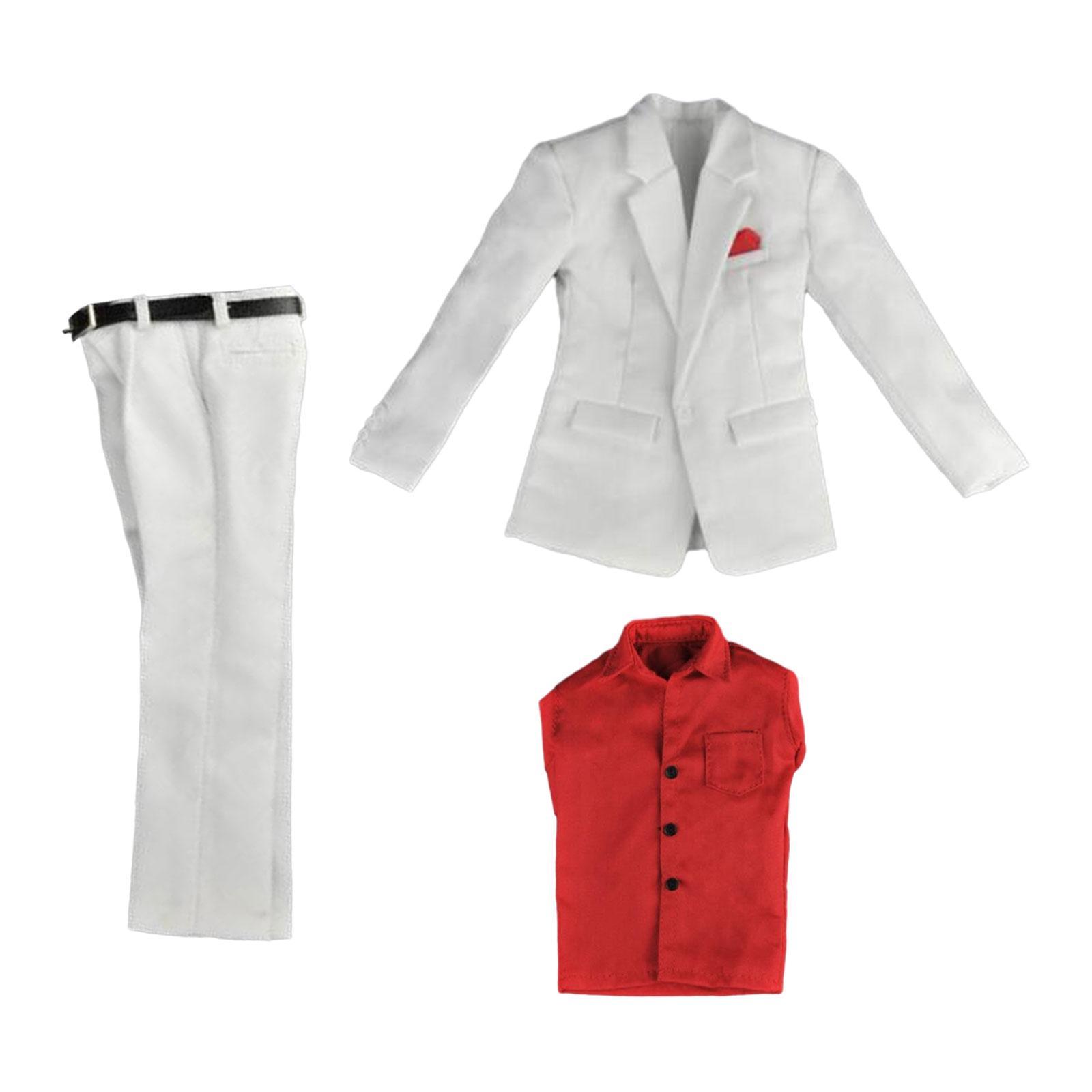 Magideal - Conjunto De Traje De Figuras De Acción Masculinas, Chaqueta, Camisa, Pantalón, Regalos Para Niños, Muñecas Corporales, Muñeca Con Traje Completo, Ropa