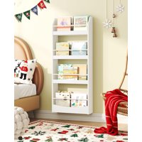 Estantería Infantil De Pared Choezon De 4 Niveles Para Niños, Color Blanco