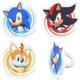 thumbnail image 1 of Anillos DecoPac Sonic the Hedgehog para decoración de magdalenas, paquete de 24, 1 of 7