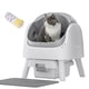 thumbnail image 1 of Caja de arena automática PetPivot con tapa abierta para gatos, color gris, 1 of 7