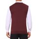 thumbnail image 3 of INSPIRE CHIC Chaleco de Punto Casual sin Mangas con Cuello en V a Cuadros Argyle para Hombre L Burdeos, 3 of 5