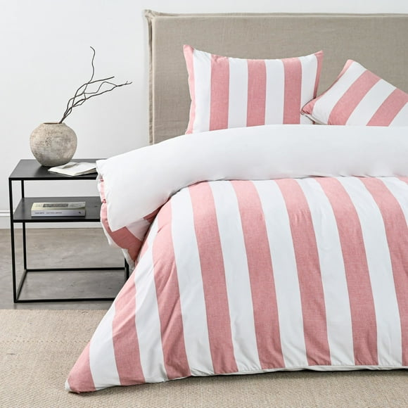 Funda Plumón King Stripe Terra Algodón