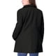 thumbnail image 3 of Abrigo largo de doble botonadura con solapa dentada para mujer de talla grande Agnes Orinda para un invierno elegante 2X Negro, 3 of 8
