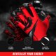 thumbnail image 4 of XEZROX WEAR 1.0 Guantes de Fútbol Americano – Guantes de Recepción Súper Pegajosos con Agarre Táctil y Rendimiento para Partidos y Entrenamiento – Tallas Adultas y Juveniles (ROJO, Juvenil Mediano), 4 of 6