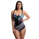 thumbnail image 1 of Traje De Baño Entero Mujer Estampado Una Pieza Diseño Hojas 8332, 1 of 2