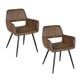 thumbnail image 5 of Pack 2 Sillas de Comedor con ApoyaBrazo PU Café 55x52x79 Cm, 5 of 5