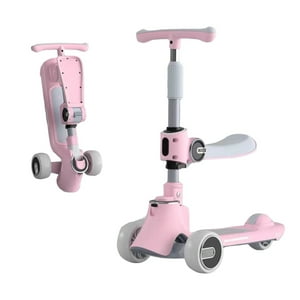 Scooter 3 Ruedas 2 En 1 Últra Resistente Lubabycas Rosado
