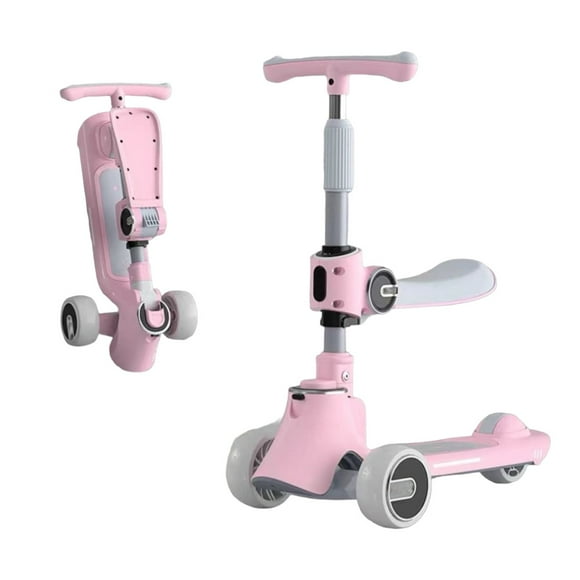 Scooter 3 Ruedas 2 en 1 Últra Resistente LuBabycas Rosado