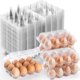 thumbnail image 1 of Cartones de plástico para huevos APOCHON, 60 unidades, transparentes, para 12 huevos de gallina, 1 of 7