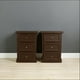 thumbnail image 1 of Par de Velador de Madera 3 cajones 45x40x70 color café chocolate, 1 of 3