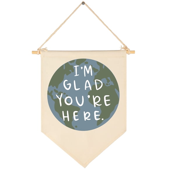 Pancarta FYSIA 39 cm “Me alegra que estés aquí” Decoración
