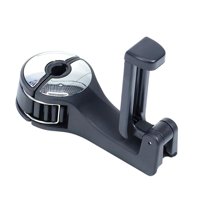 Magideal - Gancho 2 En Un Para Reposacabezas De Coche Con Soporte Para Teléfono Móvil, Colgador Duradero Para Colgar En La Parte Trasera Del Asiento, Se Ad Plata