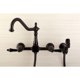 thumbnail image 5 of Grifo Kingston Brass Duchess de puente para montaje en pared con rociador, 5 of 9