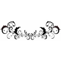 Rienda Libre Graphics - Decomural Leaf Swirl Headboard Design Ws-18137
