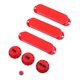 thumbnail image 2 of punta de la perilla del crontrol de la tapa de la recogida de la bobina única para la guitarra eléctrica roja, 2 of 5