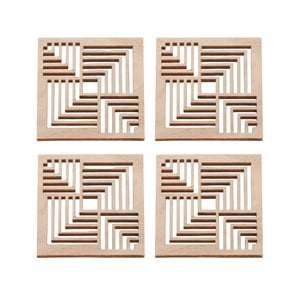 Oem - Set De 4 Posavasos Diseño Geometrico Pack 6 Posavasos