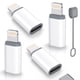 thumbnail image 1 of Adaptador USB C tipo C a Lightning certificado MFi, paquete de 4 unidades, 27 W, 1 of 7