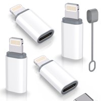 Thousover - Adaptador Usb C Tipo C A Lightning Certificado Mfi, Paquete De 4 Unidades, 27 W