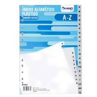 Hand - Índice Alfabético Plástico Azul Tamaño Oficio - Ps