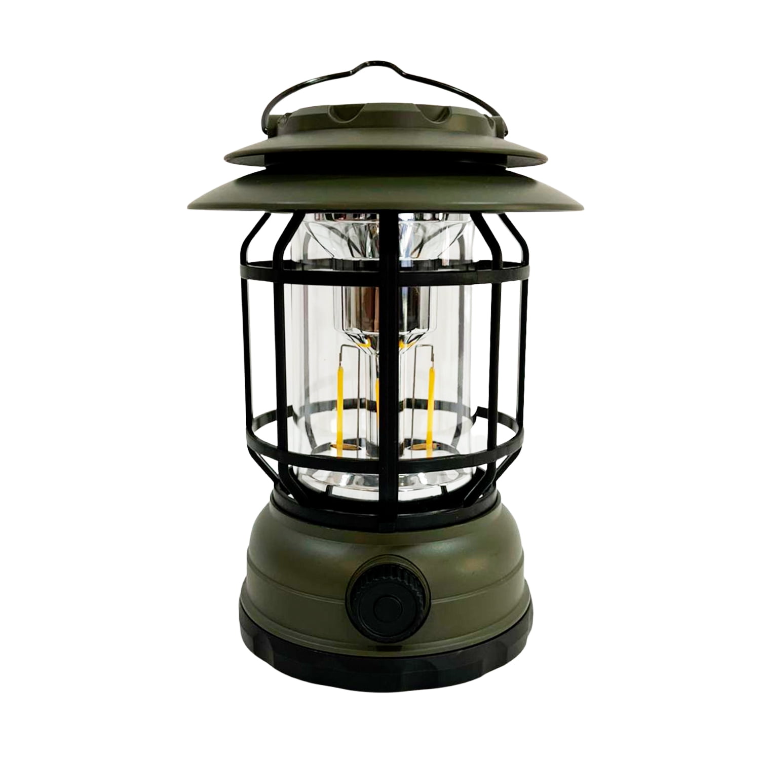 Genérico - Lámpara Portátil De Camping Recarga Usb Bluetooth Verde