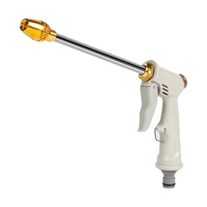 Magideal - Boquilla De Manguera De Jardín, Boquilla Rociadora De Manguera De Jardín, Boquilla Rociadora De Tubería De Manguera De Agua Resistente, Para Regar Pla Boquilla Larga