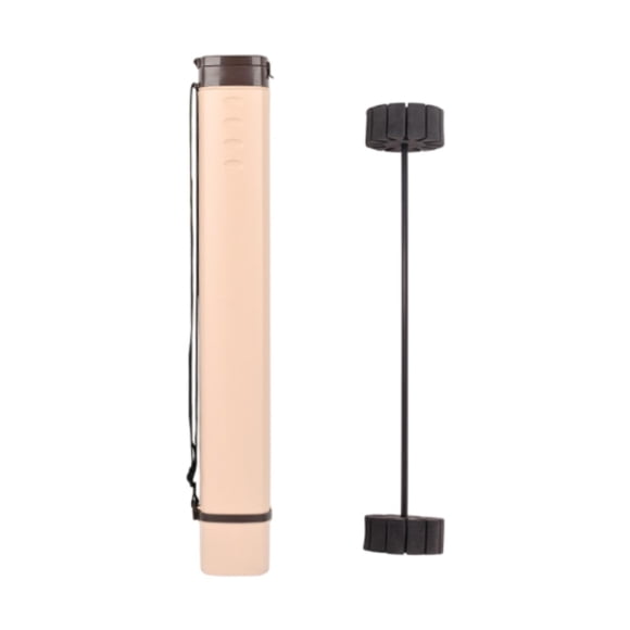 Quiver Quiver Telescópico Práctico Y Elegante Tubo De Almacenamiento Quiver Con Estante Divisor Beige