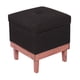 thumbnail image 1 of Pouf Baúl Emilia Negro Omega 45x45x46 cm, 1 of 3