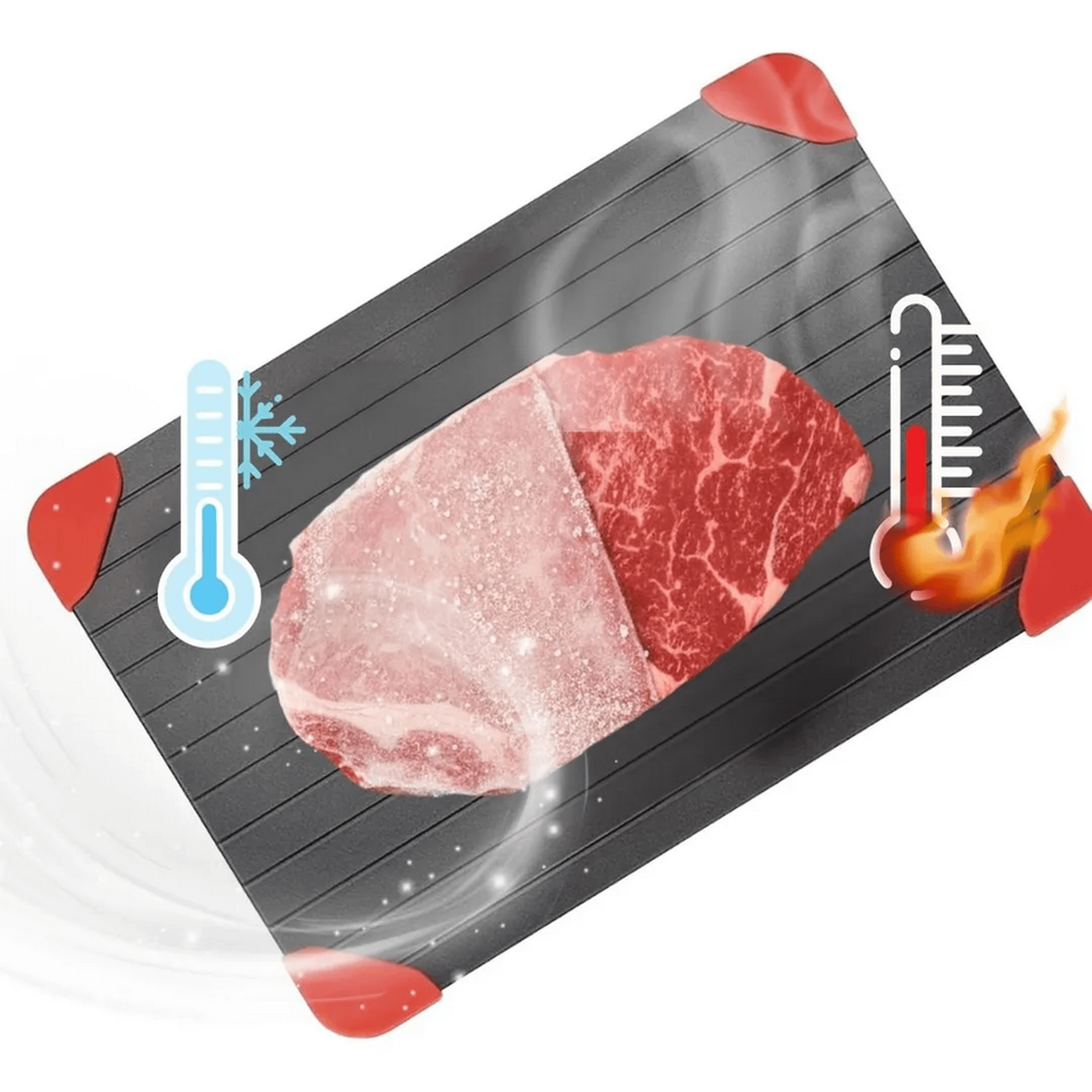 Genérico - Bandeja Tabla De Aluminio Descongeladora Rápida Para Carne