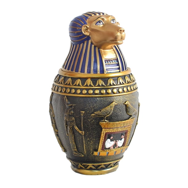 Pet Ashes Urn Egipcio Canopic Jar Caja De Almacenamiento Para Mascotas Memoriales Gatos Cenizas Babuino Can S