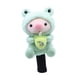 thumbnail image 2 of Funda De Madera Para Cabeza De Golf Para Mujer Cubierta Bonita De Felpa Con Forma De Animal Para Cabeza De Palo Color Verde Para Conductor, 2 of 5