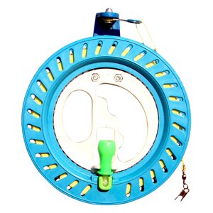 Magideal - Bobinador De Carrete De Cometa Con Línea, Herramienta De Rotación Suave De Rodamiento De Bolas De Plástico Para Accesorios De Cometa De L 15Cm 100M