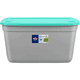 thumbnail image 1 of Caja Organizadora Reforzada 120 Litros Megaforte Gris Tapa Turquesa, 1 of 2