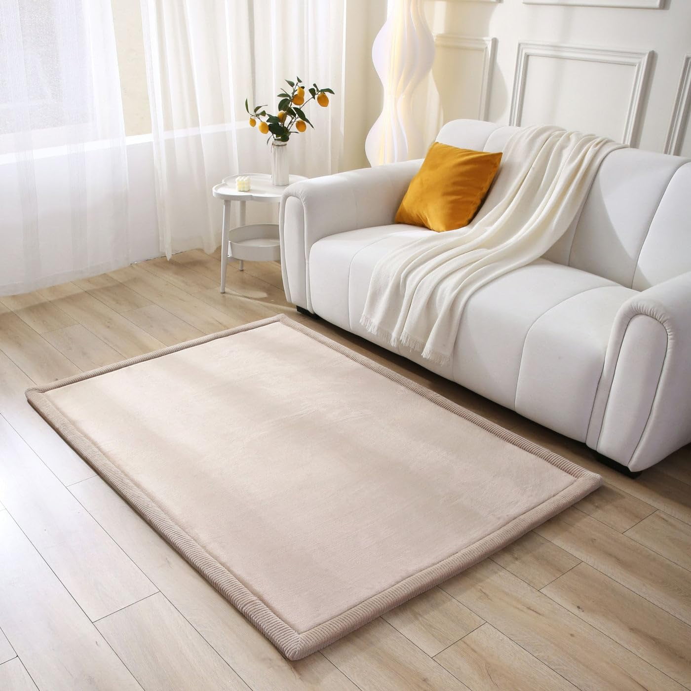 Alfombra De Juego Para Bebés Hakuna Matte Cloudsoft De 47 X 67 Cm, Espuma Viscoelástica, Color Beige