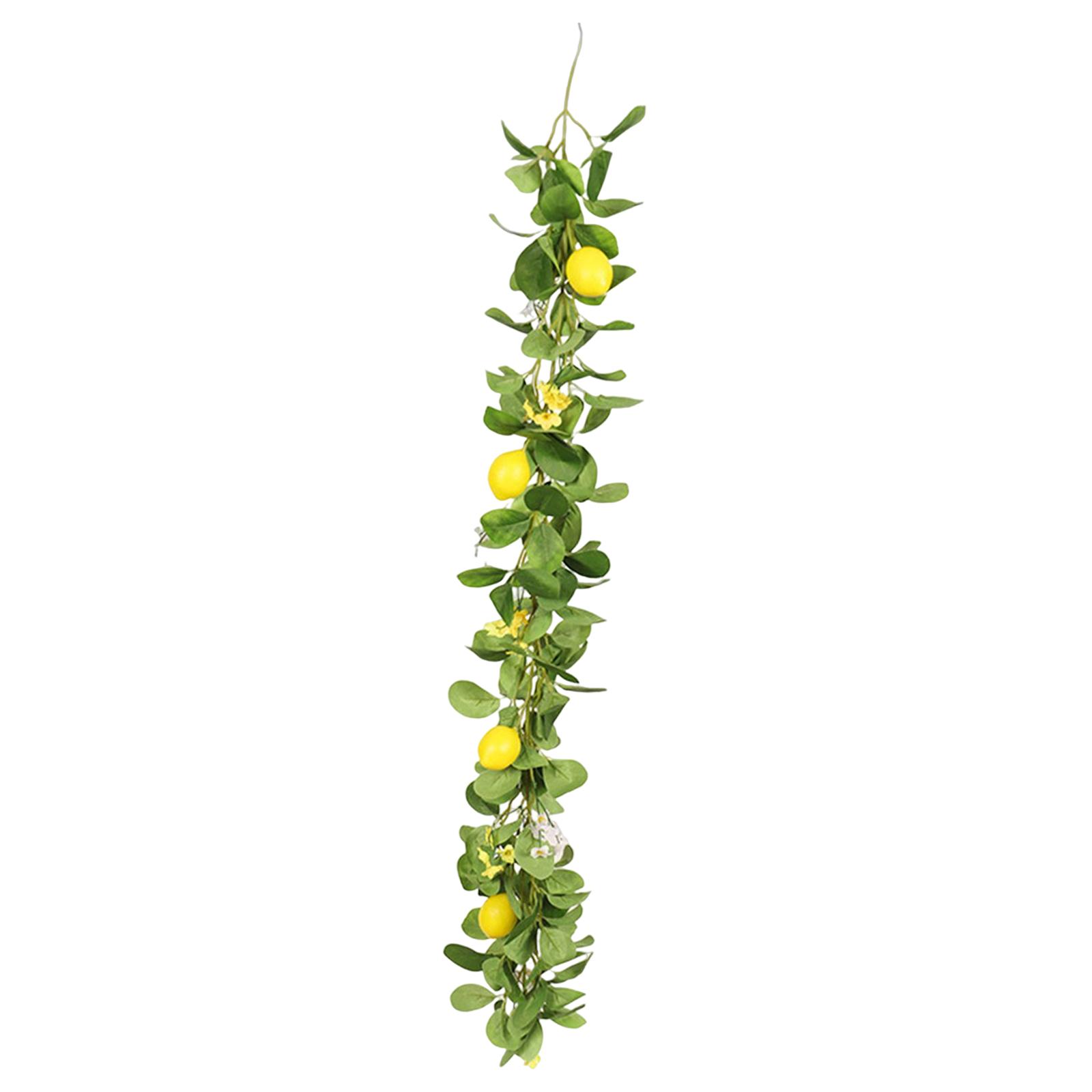 Magideal - Garland De Limón Artificial Greandery Colgando Con Limones Amarillos Decoración De Jardín De Frutas Falsas Para Fiesta De Casas De Bodas Valentín Puer