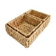 thumbnail image 4 of Caja Rectangular de algas marinas, cesta de almacenamiento tejida a mano, cestas de mimbre multiusos para papelería, toallas pequeñas, decoración para, 4 of 5
