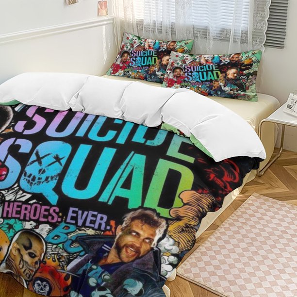 Suicide Squad 3-Piece Bedding Set Soft Warm And Comfortable Bed Set