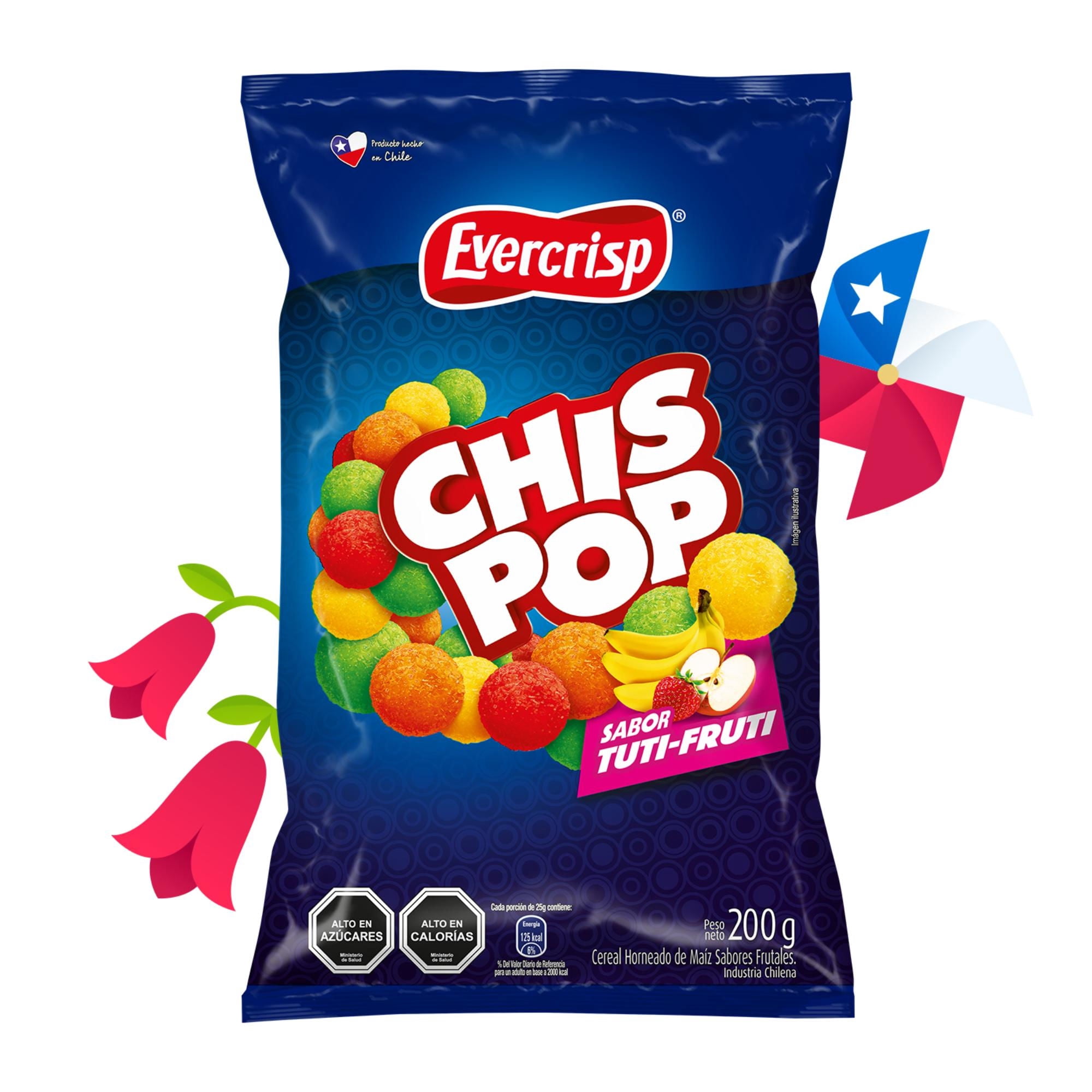 Sufles Chis Pop Tutti Frutti, 200 g