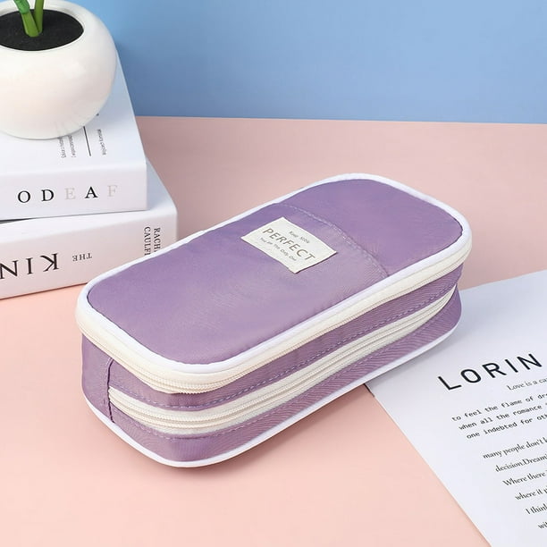 Pencil Case Stationery School Office Supplies Large Capacity Pencil Cases Pouch Office Desk Storage Bags Students Kids Pen Case