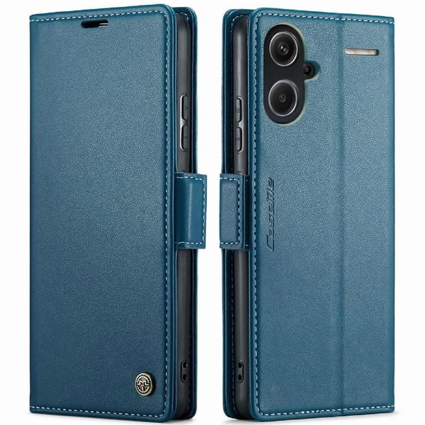 CaseMe tipo cartera Xiaomi Redmi Note 13 Pro Plus con cierre magnético, RFID, tarjetero, soporte, carga inalámbrica