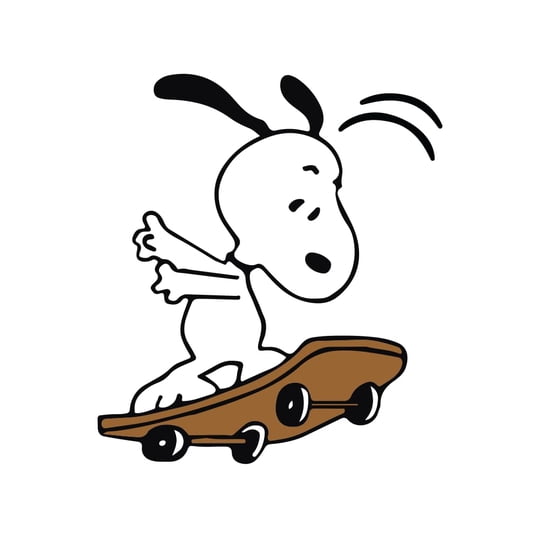 Madetostick - Calcomanía Adhesiva De Vinilo De Snoopy En Patineta, Sticker Impermeable De Skater Genial Para Funda De Celular, Laptop, Patineta Y Botella De Agua (11,4 Cm X 10,2 Cm)