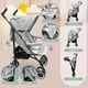 thumbnail image 2 of Coche Paseo Bebé Plegable Kidstar Gris Toldo Extensible, 2 of 4