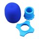 thumbnail image 2 of Protección De Micrófono De Mano Parabrisas Soporte De Manga De Varilla Inferior Cubierta De Micrófono Azul, 2 of 5