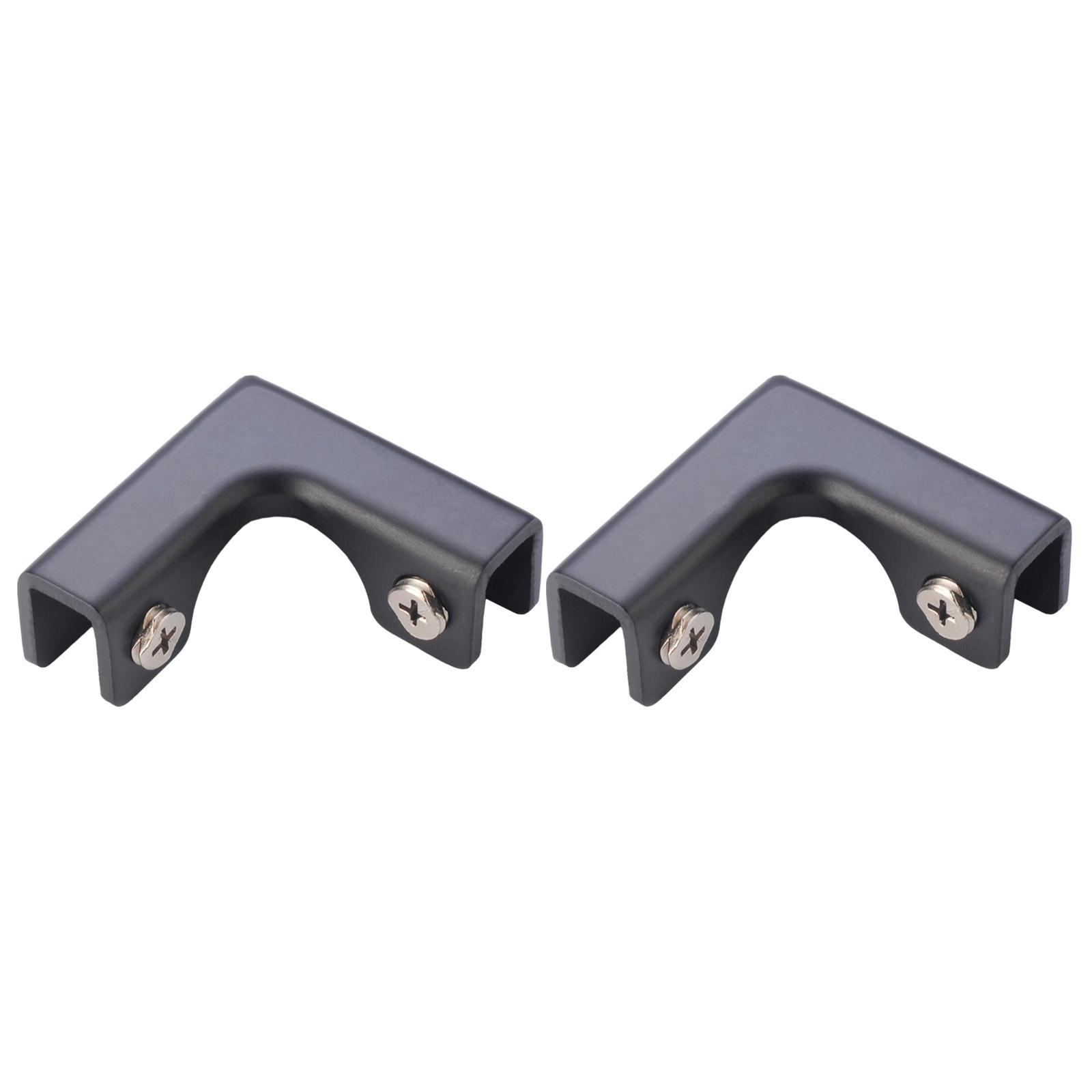 Ioensy - Protectores De Esquina Con Clip Para Conector De Vidrio, 2 Piezas, Para Fijación De Vitrina De Vidrio De 11 A 12Mm